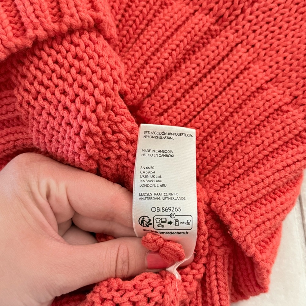 Maeve for Anthropologie Pippa mock-neck short-sleeve sweater vest heart Small - Picture 6 of 6
